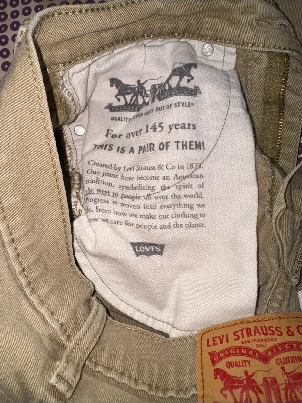 Levi's 512 Men’s Skinny Jeans in Beige. Size W31 L30